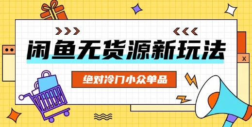 闲鱼无货源冷门单品项目，绝对冷门小众单品-華夏云创