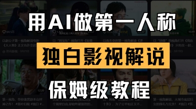 用AI做第一人称独白影视解说，手把手教学，保姆级教程-華夏云创