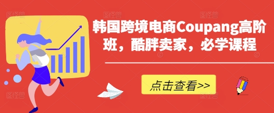 韩国跨境电商Coupang高阶班，酷胖卖家，必学课程-華夏云创