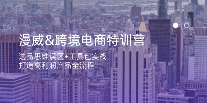 （14295期）漫威 跨境电商特训营：选品思维误区+工具包实战，打造高利润产品全流程-華夏云创